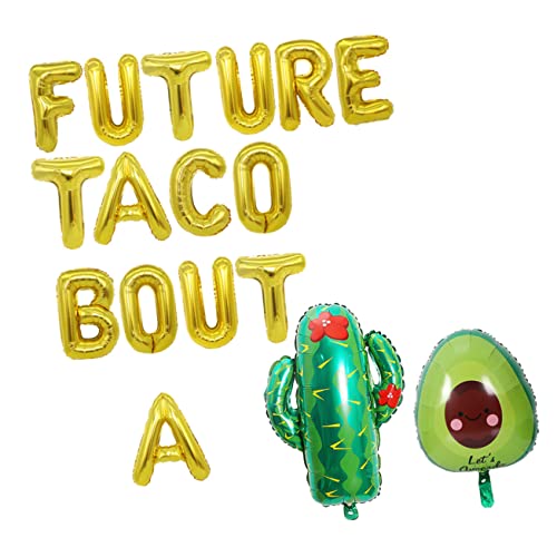 Garneck 1 Satz Folienballons Dekorative Ballons für Taco Party und Feierlichkeiten mit Avocado und Kaktus Design für Hochzeiten Geburtstage und Besondere Anlässe von Garneck