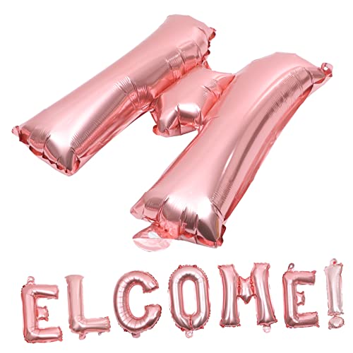 Garneck 1 Satz Fröhliche Willkommensballons Oh Blau sortiert Party Rosa Abs luftballons erste schultag dekoration Willkommens-Folienballons dekorativer Luftballon Aluminiumfolie Rose Gold Garneck 1 Satz Fröhliche Willkommensballons Oh Blau sortiert Party Rosa Abs luftballons erste schultag dekoration Willkommens-Folienballons dekorativer Luftballon Aluminiumfolie Rose Gold von Garneck