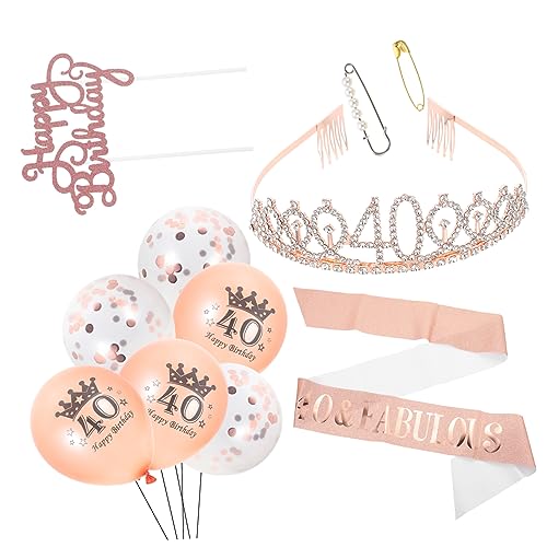 Garneck 1 Satz Geburtstags-Schultergurt-Set Ballongirlande Partyballons Kronen Gedenkballons Tiara party ballons party sachen birthday crown Geburtstagsschärpe Mädchen schicke Krone Stoff Garneck 1 Satz Geburtstags-Schultergurt-Set Ballongirlande Partyballons Kronen Gedenkballons Tiara party ballons party sachen birthday crown Geburtstagsschärpe Mädchen schicke Krone Stoff von Garneck
