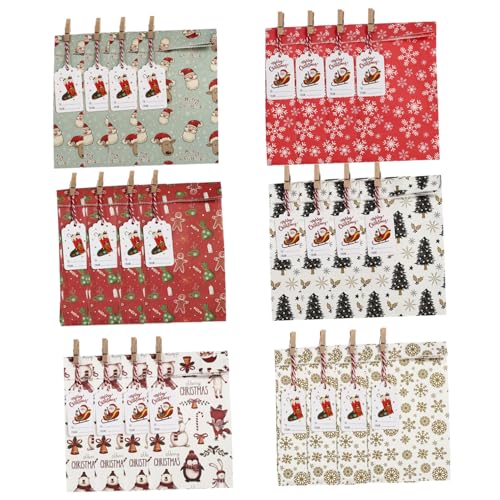 Garneck 1 Satz Geschenktasche Behälter Für Weihnachtsgeschenke Aufbewahrungsbehälter Für Kalender-bonbontüten Countdown-kalender Süßigkeitentüten Geschenkbeutel Taschen Hölzern Garneck 1 Satz Geschenktasche Behälter Für Weihnachtsgeschenke Aufbewahrungsbehälter Für Kalender-bonbontüten Countdown-kalender Süßigkeitentüten Geschenkbeutel Taschen Hölzern von Garneck