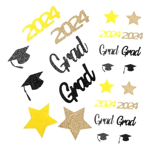 Garneck 1 Satz Konfetti Junggesellin Party Hochzeit Rezeption aufdecken Abschlussstreuungen Graduierungstabelle streut Abschlussfeier Dekoration Tischstreuung Nicht gewebt von Garneck