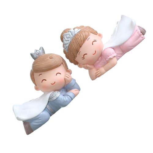Garneck 1 Satz Ornamente Figuren Mini Kuchenornament Hochzeitstorte Verzierungen Figuren Kuchen Geburtstagstorte Verzierung Auto Zarte Figuren Schmücken Harz 2 Stück von Garneck