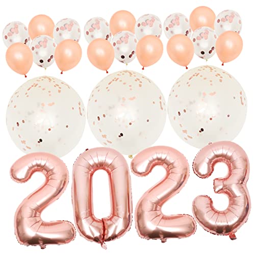 Garneck 1 Satz Party-Ballon-Dekoration Dekorationen Rosa zurück zu schulballons Pastell erste abschlussfeier party sachen Luftballons für die Party Abschluss Latexballon Emulsion Rose Gold von Garneck