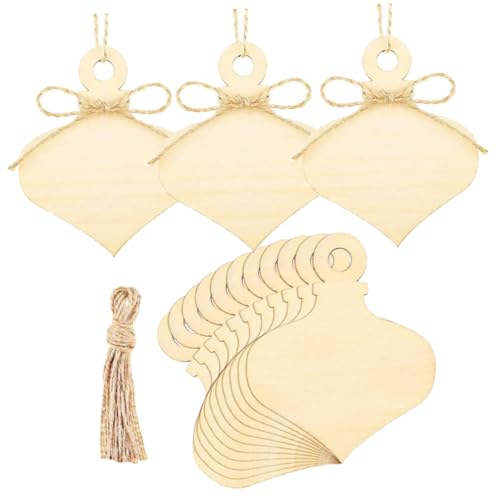 Garneck 1 Satz Teiliges Weihnachtliche Holzscheiben Unfertige Holzstücke Diy Hängende Tags Für Weihnachtsdekoration Glatte Oberfläche Für Schreiben 25 Stück von Garneck