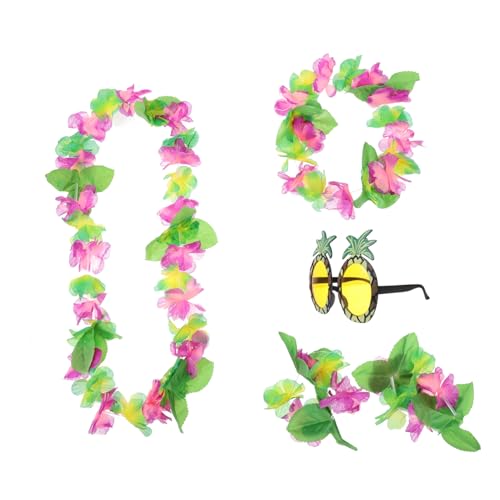 Garneck 1 Satz hawaiianische Party-Foto-Stütze mottoparty hawaii girlanden blumenring Hawaii-Schmuck Ananas - Luau-Party Brillen für die Sommerparty Hawaii-Party-Brille Stoff Garneck 1 Satz hawaiianische Party-Foto-Stütze mottoparty hawaii girlanden blumenring Hawaii-Schmuck Ananas - Luau-Party Brillen für die Sommerparty Hawaii-Party-Brille Stoff von Garneck