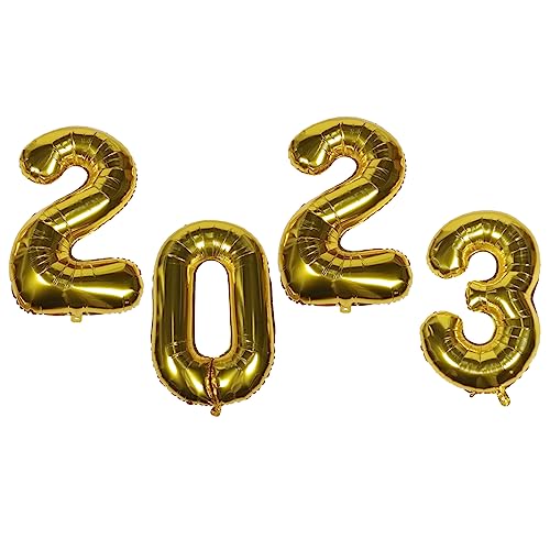 Garneck 1 Set 2023 Folienballons Für Neujahrsfeiern Party Ballon Dekoration Set Festliche Ballons Für Silvester Und Neujahr Feierlichkeiten Garneck 1 Set 2023 Folienballons Für Neujahrsfeiern Party Ballon Dekoration Set Festliche Ballons Für Silvester Und Neujahr Feierlichkeiten von Garneck