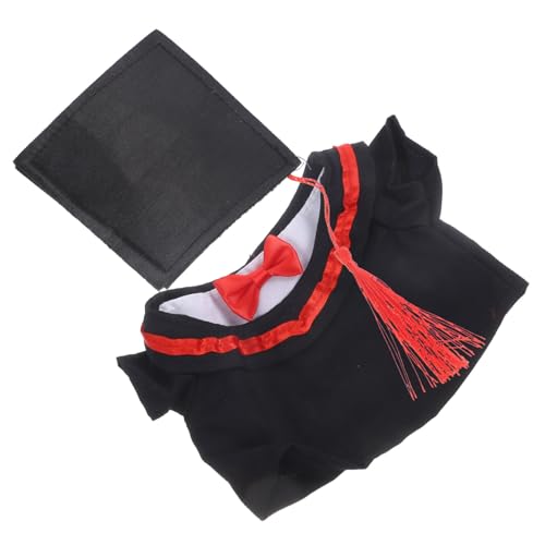 Garneck 1 Set Abschlussanzug Mini Kappe Und Talar Generation Hüte Puppe Abschlusshut Abschlusspuppenzubehör Kinderabschlussoutfit Puppenoutfits Hat Kleidung Abschlusskappe Stoff von Garneck