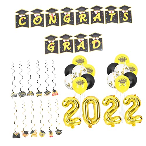 Garneck 1 Set Abschlussfeier Dekorationen Partyzubehör Ornament Zarte Luftballons 2022 Abschlussthema Luftballons Banner Für Abschlussfeier Szenenlayout Requisite Garneck 1 Set Abschlussfeier Dekorationen Partyzubehör Ornament Zarte Luftballons 2022 Abschlussthema Luftballons Banner Für Abschlussfeier Szenenlayout Requisite von Garneck