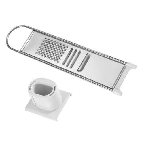 Garneck 1 Set Manuelle Knoblauchmühle Fingerschutzwerkzeug Kartoffelschneider Gemüsehobel Edelstahl Kartoffelreibe Ingwerreibe Lebensmittelreibe Werkzeug Küchenreibe Käsereibe von Garneck
