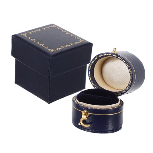 Garneck 1 Stück Mini Ring Box Oval Tragbare Schmuckschatulle für Ringe Retro Design Hochwertiges Material für Aufbewahrung Geschenkbox für Verlobungsringe und Hochzeiten Garneck 1 Stück Mini Ring Box Oval Tragbare Schmuckschatulle für Ringe Retro Design Hochwertiges Material für Aufbewahrung Geschenkbox für Verlobungsringe und Hochzeiten von Garneck