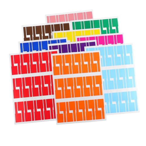 Garneck 10 Blatt Farben Kabelbeschriftungs etiketten Beschreibbar Reißfest Selbstklebend Kabelmanagement für Elektrische Leitungen und Netzwerkkabel Organizer Garneck 10 Blatt Farben Kabelbeschriftungs etiketten Beschreibbar Reißfest Selbstklebend Kabelmanagement für Elektrische Leitungen und Netzwerkkabel Organizer von Garneck