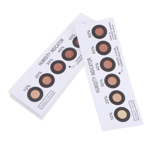 Garneck 10 Pcs Feuchtigkeit Anzeige Karte Feuchtigkeit Recorder Feuchtigkeit Test Ausrüstung Feuchtigkeit Anzeige Papier von Garneck