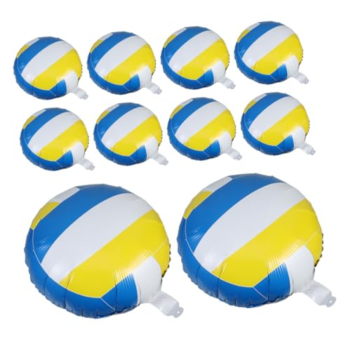 Garneck 10stücke Volleyball Folienballons Sport Ballons Für Geburtstagsfeiern Volleyball-dekorationen Für Seniorennacht Strandpartys von Garneck