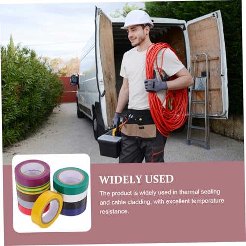 Garneck 10 Rollen Isolierband Farbig PVC Elektriker Klebeband Industrie Auto Kabel Isolierung Multifunktional Stabil Stark Haftend Garneck 10 Rollen Isolierband Farbig PVC Elektriker Klebeband Industrie Auto Kabel Isolierung Multifunktional Stabil Stark Haftend von Garneck