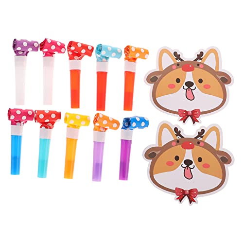Garneck 10 Sätze Cartoon Dragon Pfeife Geburtstagsfeier Partygeschenke für Erwachsene lustige Partygeschenke Noisemaker Geburtstag Blowouts Hörner Pfeifen Partykrachmacher Plastik von Garneck