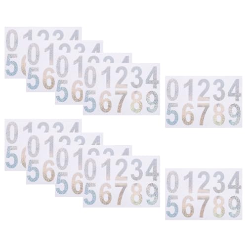 Garneck 10 Sets Hausadressnummern Für Außen Adressaufkleber Für Briefkästen Selbstklebende Briefkastennummernaufkleber Briefkastenaufkleber Briefkastennummernaufkleber von Garneck