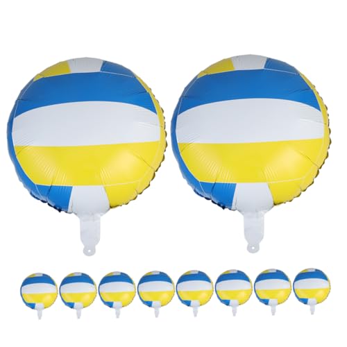 Garneck 10 Stück 18 Volleyball-ballon Volleyball-geburtstagsdekorationen Partydekorationen Zum Thema Volleyball Volleyball-partydekorationen Cheerleading -luftballons Aluminiumfolie Garneck 10 Stück 18 Volleyball-ballon Volleyball-geburtstagsdekorationen Partydekorationen Zum Thema Volleyball Volleyball-partydekorationen Cheerleading -luftballons Aluminiumfolie von Garneck