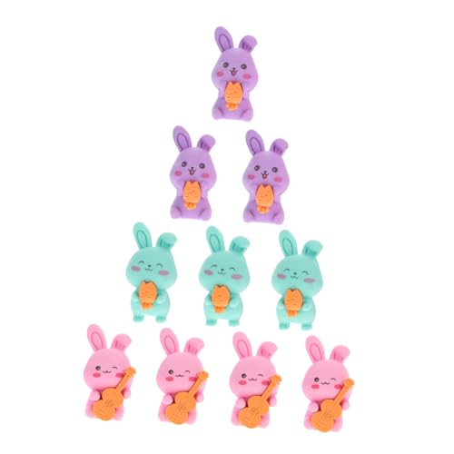Garneck 10 Stück Bunny Eraser Schulmaterial Für Mädchen Süße Mini-radierer Klassenzimmerzubehör Süße Schulsachen Für Mädchen Schreibwaren Preise Im Klassenzimmer Lehrerzubehör Gummi von Garneck