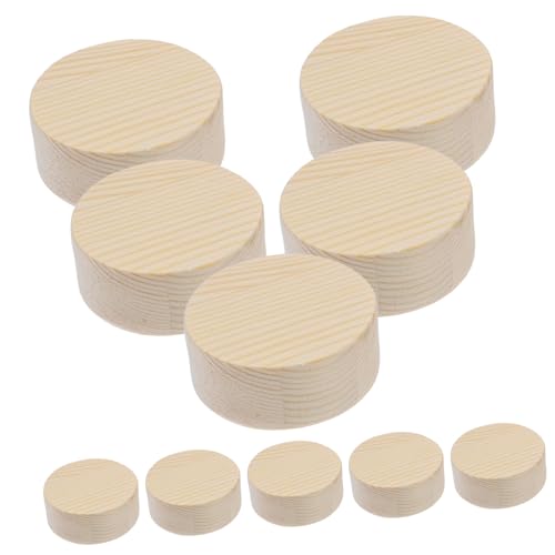 Garneck 10 Stück Diy Holzscheiben zum Handbemalen Runde Dekorationselemente Natürlichem Holz Dicke für Bastelprojekte Hochzeiten Weihnachten und Mehr Garneck 10 Stück Diy Holzscheiben zum Handbemalen Runde Dekorationselemente Natürlichem Holz Dicke für Bastelprojekte Hochzeiten Weihnachten und Mehr von Garneck