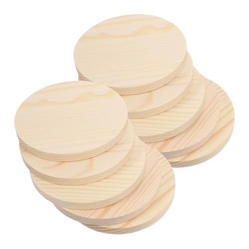 Garneck 10 Stück Diy Holzscheiben zum Handbemalen Runde Holzplatten Natürlichem Holz Bastelmaterialien für Projekte Dicke Garneck 10 Stück Diy Holzscheiben zum Handbemalen Runde Holzplatten Natürlichem Holz Bastelmaterialien für Projekte Dicke von Garneck