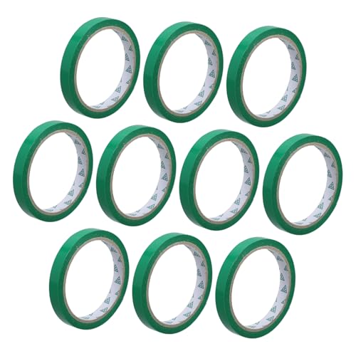 Garneck 10 Stück Gemüseband Beutelhalsverschluss Bandbeutelversiegelung Rotes Packband Klebeband Zum Abdichten Von Lebensmitteln Polypropylen Green Garneck 10 Stück Gemüseband Beutelhalsverschluss Bandbeutelversiegelung Rotes Packband Klebeband Zum Abdichten Von Lebensmitteln Polypropylen Green von Garneck