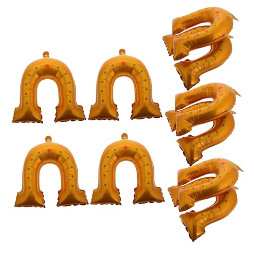 Garneck 10 Stück Goldene U Förmige Aluminiumfolie Luftballons für Hochzeit Geburtstag Partydekorationen Festliche Pferdehuf Form Folienballons für Feierlichkeiten Garneck 10 Stück Goldene U Förmige Aluminiumfolie Luftballons für Hochzeit Geburtstag Partydekorationen Festliche Pferdehuf Form Folienballons für Feierlichkeiten von Garneck