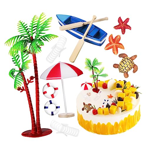 Garneck 10 Stück Kuchendekorationsverzierungen Strandaccessoires für Minipuppen Tortenaufsatz Hochzeit sommerdeko schwimmleine Kuchenverzierung Party-Geburtstagskuchen- Plastik Garneck 10 Stück Kuchendekorationsverzierungen Strandaccessoires für Minipuppen Tortenaufsatz Hochzeit sommerdeko schwimmleine Kuchenverzierung Party-Geburtstagskuchen- Plastik von Garneck