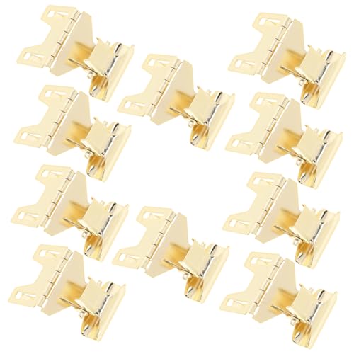 Garneck 10 Stück Metall Preisschild Clips Goldfarbig Verstellbare Etikettenhalter für Kleidung und Waren Einfache Befestigung und Austausch von Preisschildern für Supermärkte und Garneck 10 Stück Metall Preisschild Clips Goldfarbig Verstellbare Etikettenhalter für Kleidung und Waren Einfache Befestigung und Austausch von Preisschildern für Supermärkte und von Garneck