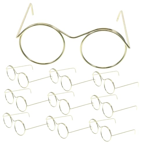 Garneck 10 Stück Mini Brillen Reborn Babypuppen Brillen Puppen Sonnenbrillen Mini Schnapsgläser Süße Flexible Gelenke Mädchenpuppe Für Mädchen Mini Brille Puppenbrille von Garneck