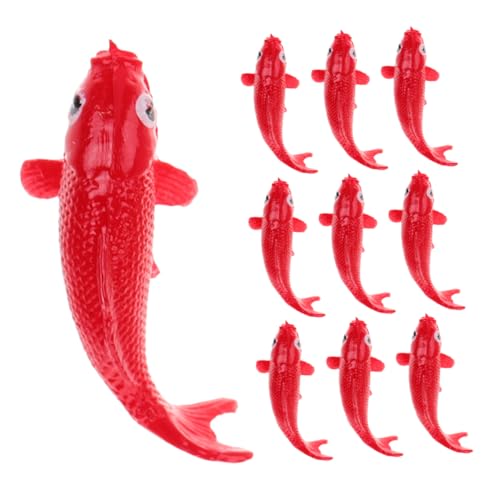 Garneck 10 Stück Mini Koi Fischfiguren Realistisches Kunstharz Künstliche Fischmodelle Für Die DIY Aquarium Dekoration Unterwasser Miniatur Garneck 10 Stück Mini Koi Fischfiguren Realistisches Kunstharz Künstliche Fischmodelle Für Die DIY Aquarium Dekoration Unterwasser Miniatur von Garneck