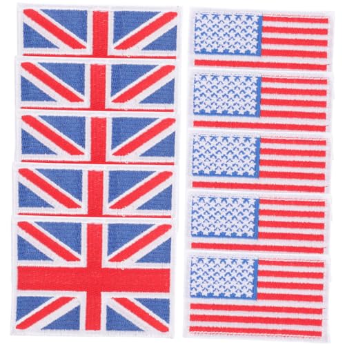 Garneck 10 Stück Teiliges Amerikanische Flagge Bügelaufnäher Bestickte Flaggen Patches für Kleidung Rucksäcke und Hüte Langlebig Einfach Anzubringen Dekorativ und Vielseitig Einsetzbar Garneck 10 Stück Teiliges Amerikanische Flagge Bügelaufnäher Bestickte Flaggen Patches für Kleidung Rucksäcke und Hüte Langlebig Einfach Anzubringen Dekorativ und Vielseitig Einsetzbar von Garneck
