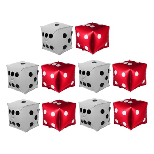 Garneck 10 Stück Teiliges Aufblasbare Würfelballons aus Aluminiumfolie Quadratisch Vielseitig Einsetzbar als Spiel und Partydeko Leicht Aufzublasen für und Spieleabend Dekoration Garneck 10 Stück Teiliges Aufblasbare Würfelballons aus Aluminiumfolie Quadratisch Vielseitig Einsetzbar als Spiel und Partydeko Leicht Aufzublasen für und Spieleabend Dekoration von Garneck
