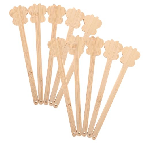 Garneck 10 Stück Teiliges Bambus Fächergriff Diy Hochzeit Zubehör Leichte Handliche Fächerstiele mit Glattem Griff Individuell Gestaltbar für Outdoor Hochzeiten und Gästekomfort von Garneck