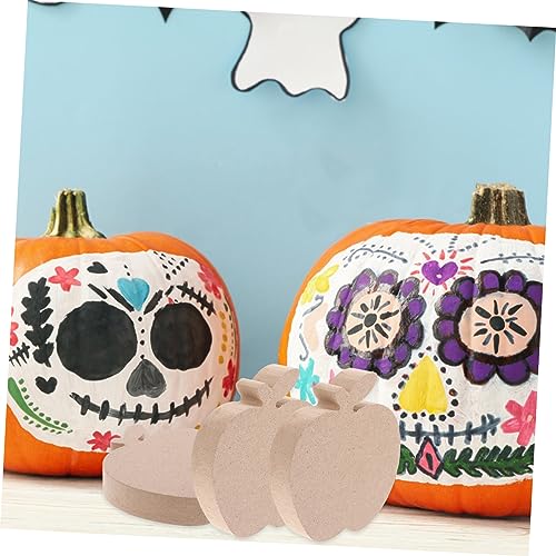 Garneck 10 Stück Teiliges Blank Tischaufsteller Halloween Dekoration DIY Bemalbar Herbstdeko für Tisch Regal Wand Kreative Holzschilder für Bastler und Handwerk von Garneck