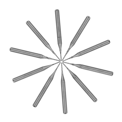 Garneck 10 Stück Teiliges Cnc Fräsersatz Wolframstahl Hartmetall Fräsköpfe mit Schaft für Präzises Gravieren von Leiterplatten Holz und Kunststoff Hochpräzise und Effiziente Garneck 10 Stück Teiliges Cnc Fräsersatz Wolframstahl Hartmetall Fräsköpfe mit Schaft für Präzises Gravieren von Leiterplatten Holz und Kunststoff Hochpräzise und Effiziente von Garneck