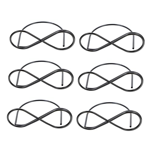 Garneck 10 Stück Teiliges Metall Memo Clips Kartenhalter Tischkartenhalter Schwarz Freistehend für Büro Party Dekoration Langlebig Kreativ und Einfach zu Verwenden von Garneck
