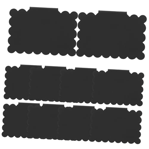 Garneck 10 Stück Teiliges Wiederbeschreibbare Preisschild klemmen aus PVC Schwarze Etikettenhalter für Lagerkorb beschriftung Abnehmbar Langlebig Geeignet für Haushalt und Geschäft von Garneck