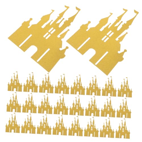 Garneck 100 Stück Castle Card Insert Deko Schlosskuchentopper Zum Geburtstag Zubehör Für Prinzessinnen-geburtstagsfeiern Tortenaufsatz Zum Mädchengeburtstag Golden Papier Garneck 100 Stück Castle Card Insert Deko Schlosskuchentopper Zum Geburtstag Zubehör Für Prinzessinnen-geburtstagsfeiern Tortenaufsatz Zum Mädchengeburtstag Golden Papier von Garneck