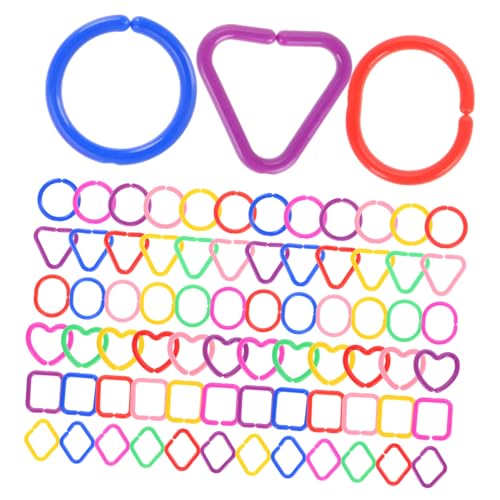 Garneck 100 Stück Geometrische Babyspielzeuge DIY Hakenspielzeug Mathe Glieder Babyspielzeugringe Glieder Kettenglieder Spielzeugkette DIY Glied Geometrische Form Garneck 100 Stück Geometrische Babyspielzeuge DIY Hakenspielzeug Mathe Glieder Babyspielzeugringe Glieder Kettenglieder Spielzeugkette DIY Glied Geometrische Form von Garneck