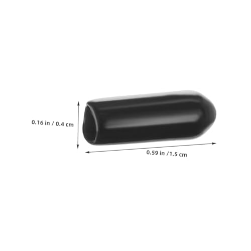 Garneck 100 Stück Kopfband Endkappen Schwarz Flexible Kunststoff Schutzkappen für DIY Haarbänder Verhindern Verrutschen und Schützen Haar Gesicht Einfache Anbringung Langlebig und Bequem von Garneck