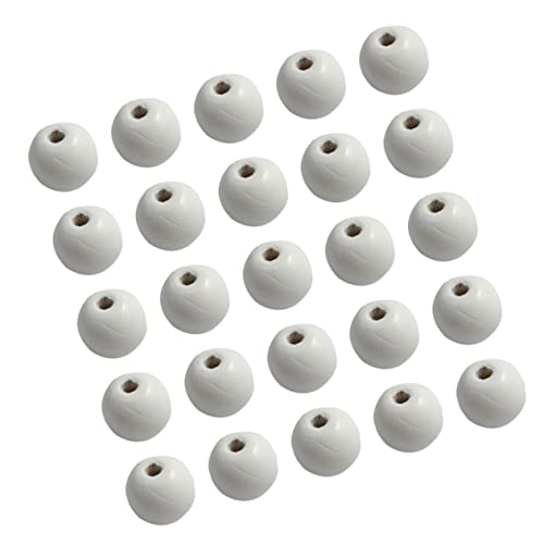 Garneck 100 Stück Runde Holzperlen Umweltfreundliche Diy Bastelperlen für Schmuck Accessoires und Heimdekoration Weiß Garneck 100 Stück Runde Holzperlen Umweltfreundliche Diy Bastelperlen für Schmuck Accessoires und Heimdekoration Weiß von Garneck