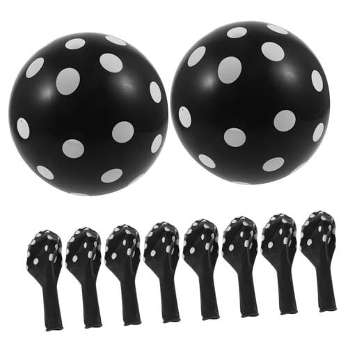 Garneck 100 Stück Wellen punkt ballon Dekorationen für Hochzeitsballons gepunktet süß Willkommen luftballons geburtstagsballons Dekorationen für Partyballons Punktballons Emulsion Black Garneck 100 Stück Wellen punkt ballon Dekorationen für Hochzeitsballons gepunktet süß Willkommen luftballons geburtstagsballons Dekorationen für Partyballons Punktballons Emulsion Black von Garneck