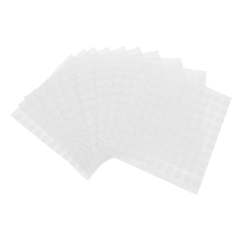 Garneck 1000 Stück durchsichtiges Klebeband Bild Kitt klebriger Kitt Lochabdeckungen einwickeln Plakataufkleber doppelseitiger Kreiskleber klarer klebriger tack Acryl Transparent von Garneck