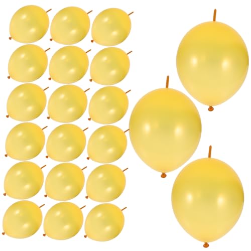 Garneck 100St Schwanzlatexballon Ballongirlande Ballonsäulenständer Ballons Masse Heliumtanks für Ballons Luftballons für Bogen Dekorationen im Innenbereich Ballondekor Emulsion Golden von Garneck