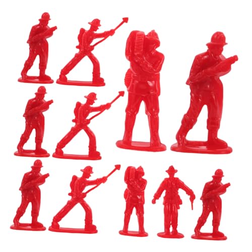 Garneck 100stücke Feuerwehrmann Figurinen Deko Für Kuchen Miniatur Feuerwehrmann Spielzeugfiguren Für Puppenhäuser Geburtstagsdeko Für Junge Mädchen Und Kreative Spielanwendungen von Garneck