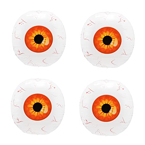 Garneck 10St Halloween-Aluminiumfolienkugel Heliumballons Neon Aufblasgerät Schlag Folienballons halloween luftballons halloween ballons Halloween-Ballondekoration Spukhaus Ballon rot von Garneck