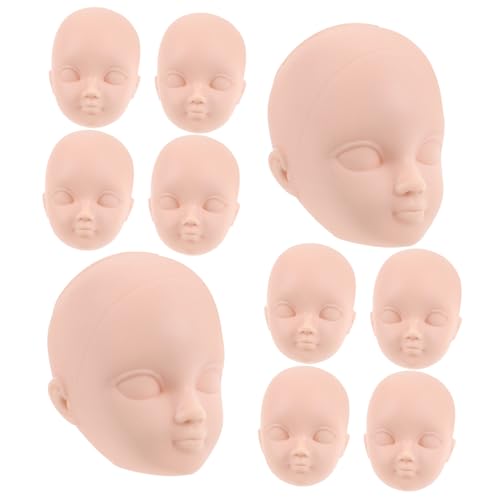Garneck 10Stücke Teiliges Plastikpuppenköpfe für DIY Make Up Praxis Kreative Puppendekoration Puppenköpfe Langlebiges Zubehör für Kunsthandwerk und Heimdekoration Garneck 10Stücke Teiliges Plastikpuppenköpfe für DIY Make Up Praxis Kreative Puppendekoration Puppenköpfe Langlebiges Zubehör für Kunsthandwerk und Heimdekoration von Garneck