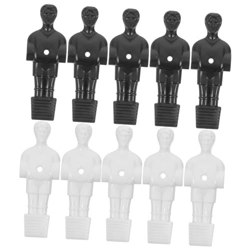 Garneck 10stücke Teiliges Tischfußball Figuren Miniatur Fußballspieler Für Langlebig Einfach Zu Montieren Für Partys Und Freizeit Schwarz-weiß Vielseitig Einsetzbar von Garneck