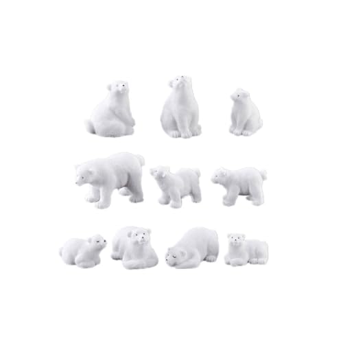 Garneck 11 STK Mikrolandschaftsornament Tierfiguren Plüschtiere Miniaturfiguren Gewichtete Kuscheltiere Gewichtetes Stofftier Polarfiguren Eisbär Kuchendeckel Ausgestopft Weiß Garneck 11 STK Mikrolandschaftsornament Tierfiguren Plüschtiere Miniaturfiguren Gewichtete Kuscheltiere Gewichtetes Stofftier Polarfiguren Eisbär Kuchendeckel Ausgestopft Weiß von Garneck