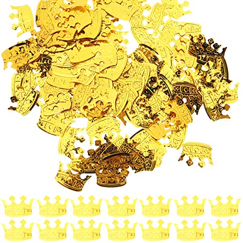 Garneck 12 Packungen Konfetti Babykrone Golddekor Hochzeitszeremonie Dekorationen Goldbesatz Prinzessinnendekor Hochzeitsdekoration Party Dekorative Requisiten Tischstreuung Für von Garneck